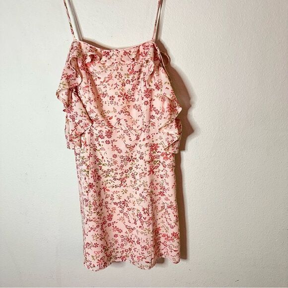 NWOT For Love & Lemons Aurora Floral Cold Shoulder Mini Dress Small - Picture 7 of 10